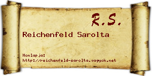 Reichenfeld Sarolta névjegykártya